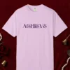 Achieve design on a Orchid Comfort Colors 1717 tee, laid flat