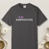 Be Adventurous design on a Graphite Comfort Colors 1717 tee, laid flat