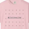 Close-up of the Bold Star Field print on a Blossom Comfort Colors 1717 tee