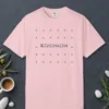 Bold Star Field design on a Blossom Comfort Colors 1717 tee, laid flat