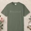 Discover Inline design on a Moss Comfort Colors 1717 tee, laid flat