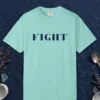 fight-tee-chalky-mint-front Fight design on a Chalky Mint Comfort Colors 1717 tee, laid flat