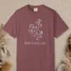 grace-in-every-line-tee-brick-front Grace in Every Line design on a Brick Comfort Colors 1717 tee, laid flat