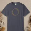 initial-o-tee-navy-front Initial O design on a Navy Comfort Colors 1717 tee, laid flat