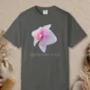life-blossoms-in-love-tee-pepper-front Life Blossoms in Love design on a Pepper Comfort Colors 1717 tee, laid flat