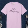 Light for Others design on a Orchid Comfort Colors 1717 tee, laid flat