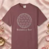 minimalist-at-heart-tee-brick-front Minimalist at Heart design on a Brick Comfort Colors 1717 tee, laid flat