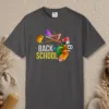 Pencil Buddy design on a Graphite Comfort Colors 1717 tee, laid flat