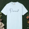 persist-tee-chambray-front Persist design on a Chambray Comfort Colors 1717 tee, laid flat