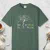 stand-firm-reach-out-tee-blue-spruce-front Stand Firm Reach Out design on a Blue Spruce Comfort Colors 1717 tee, laid flat