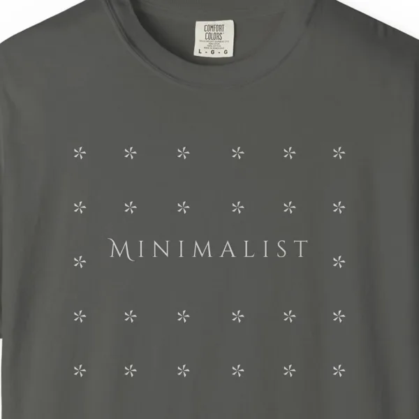 Close-up of the Star Field Line print on a Pepper Comfort Colors 1717 tee