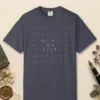 star-frame-stack-tee-navy-front Star Frame Stack design on a Navy Comfort Colors 1717 tee, laid flat