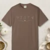 vista-swirl-heart-tee-espresso-front Vista Swirl Heart design on a Espresso Comfort Colors 1717 tee, laid flat