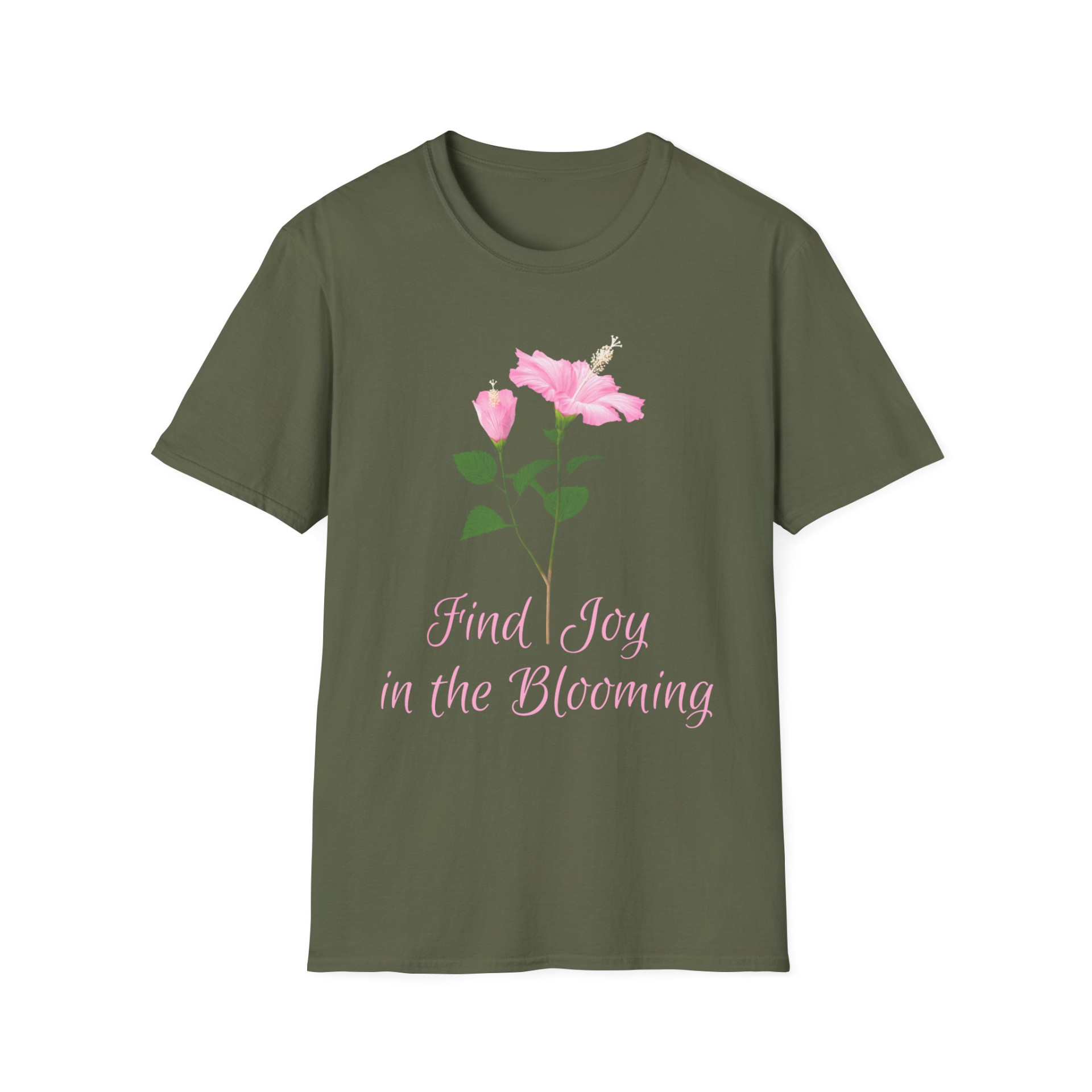 Find Joy in the Blooming T-Shirt Floral Inspirational Quote Tee Positive Vibes Nature Design - Image 23