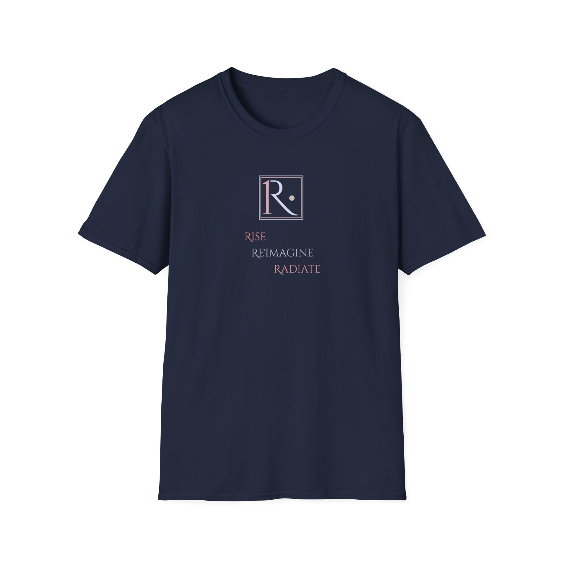 Royaale One T-Shirt Rise Reimagine Radiate Motivational Graphic Tee Inspirational Apparel - Image 6