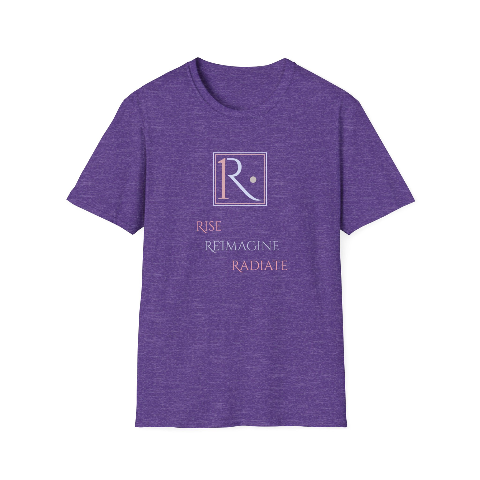 Royaale One T-Shirt Rise Reimagine Radiate Motivational Graphic Tee Inspirational Apparel - Image 11