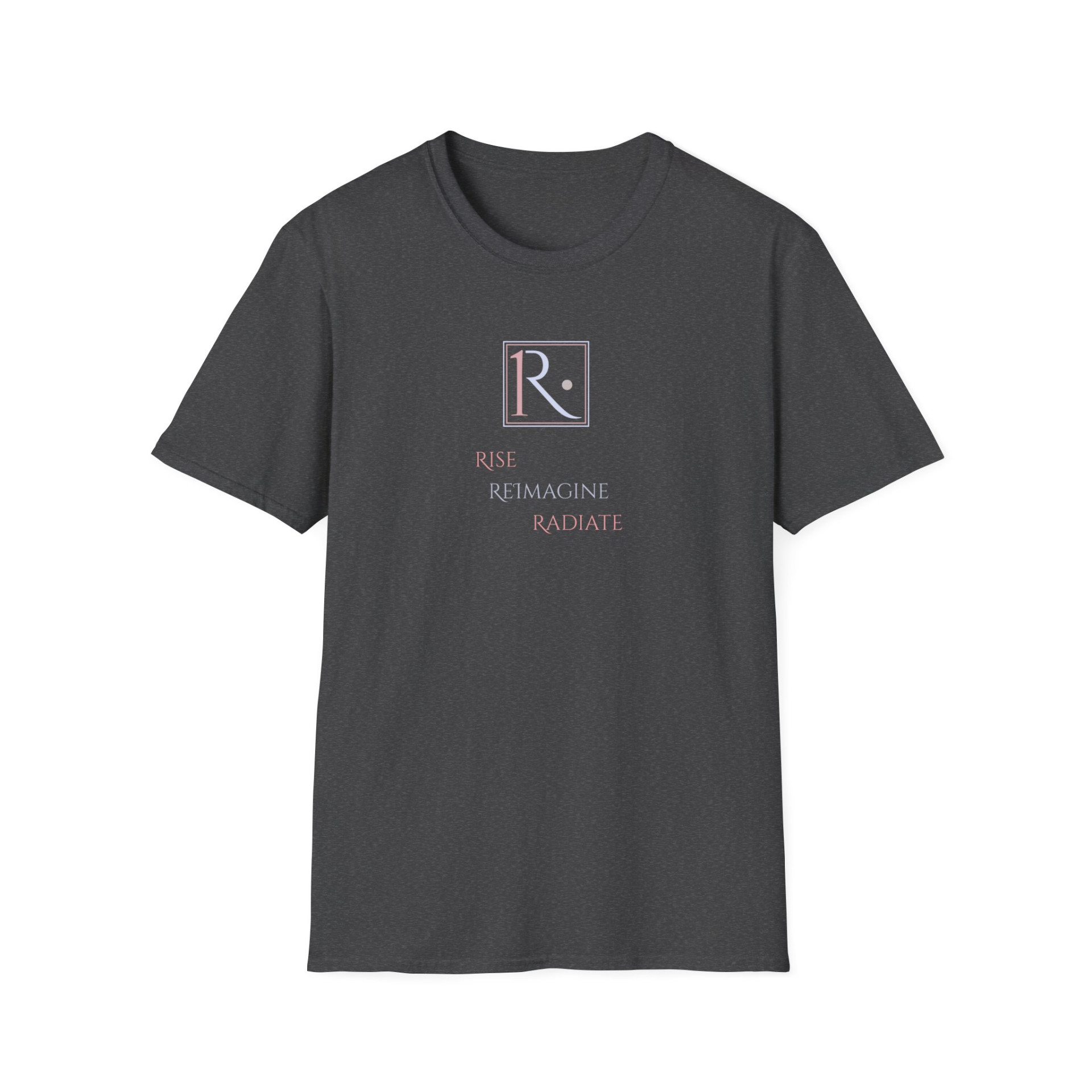 Royaale One T-Shirt Rise Reimagine Radiate Motivational Graphic Tee Inspirational Apparel - Image 7