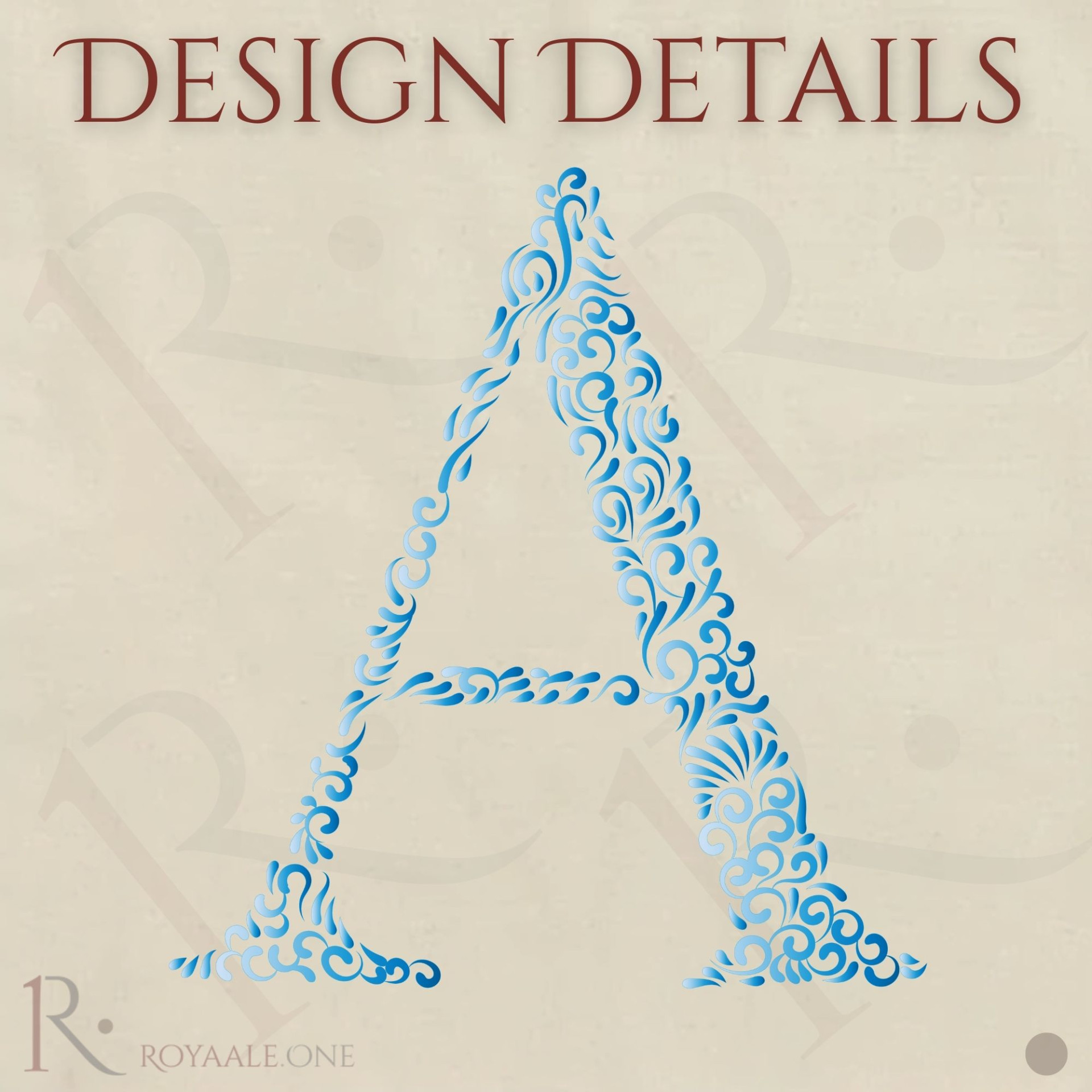 Elegant Initial A Tote Bag Personalized Floral Monogram Design Custom Gift for Her or Him - Image 6