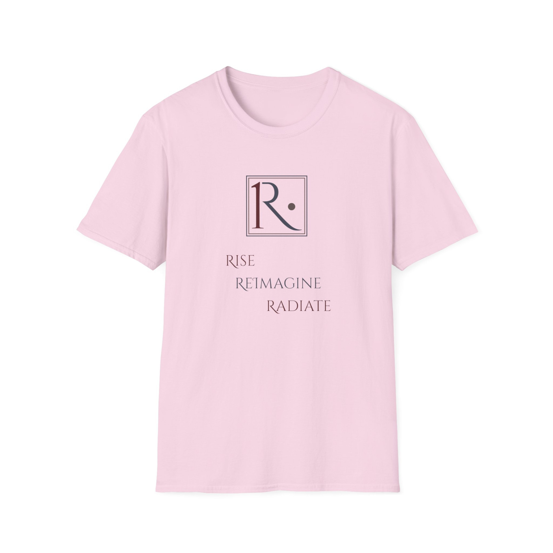 Royaale One T-Shirt Rise Reimagine Radiate Motivational Graphic Tee Inspirational Apparel - Image 3